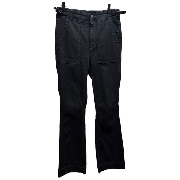 Anthropologie Pilcro & The Letterpress Black High Rise Flare Leg Pants - Picture 1 of 14